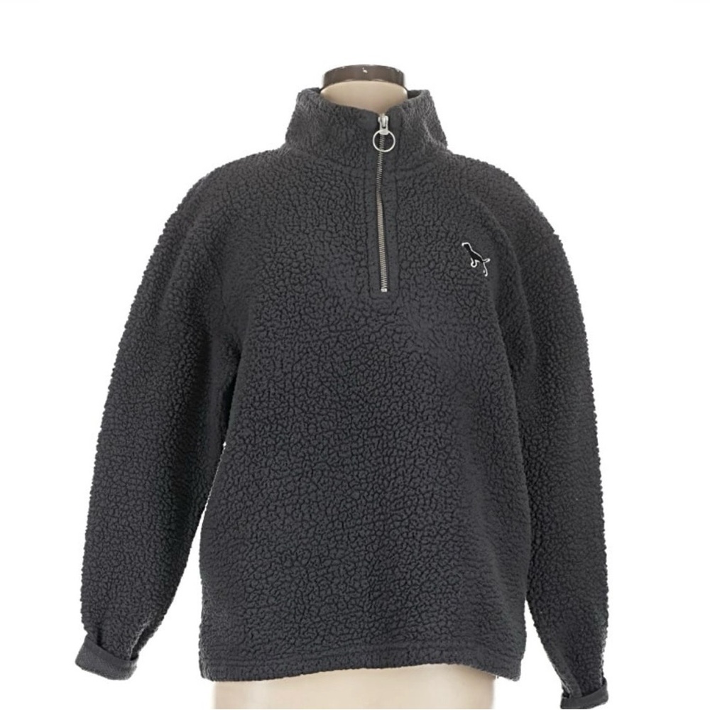 Victoria's Secret Pink Black Sherpa Jacket